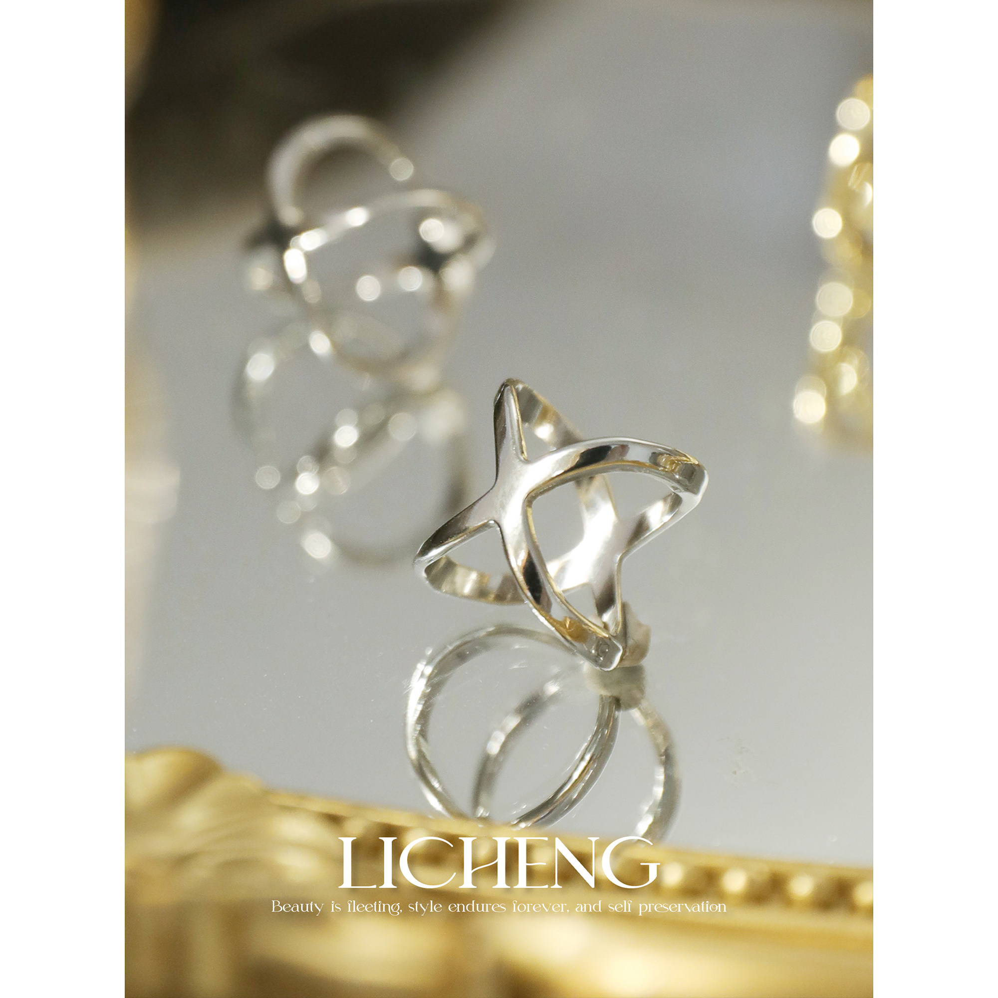 礼诚 高级感简约丝巾扣围巾扣 百搭优雅穿搭配饰江疏影同款马环扣