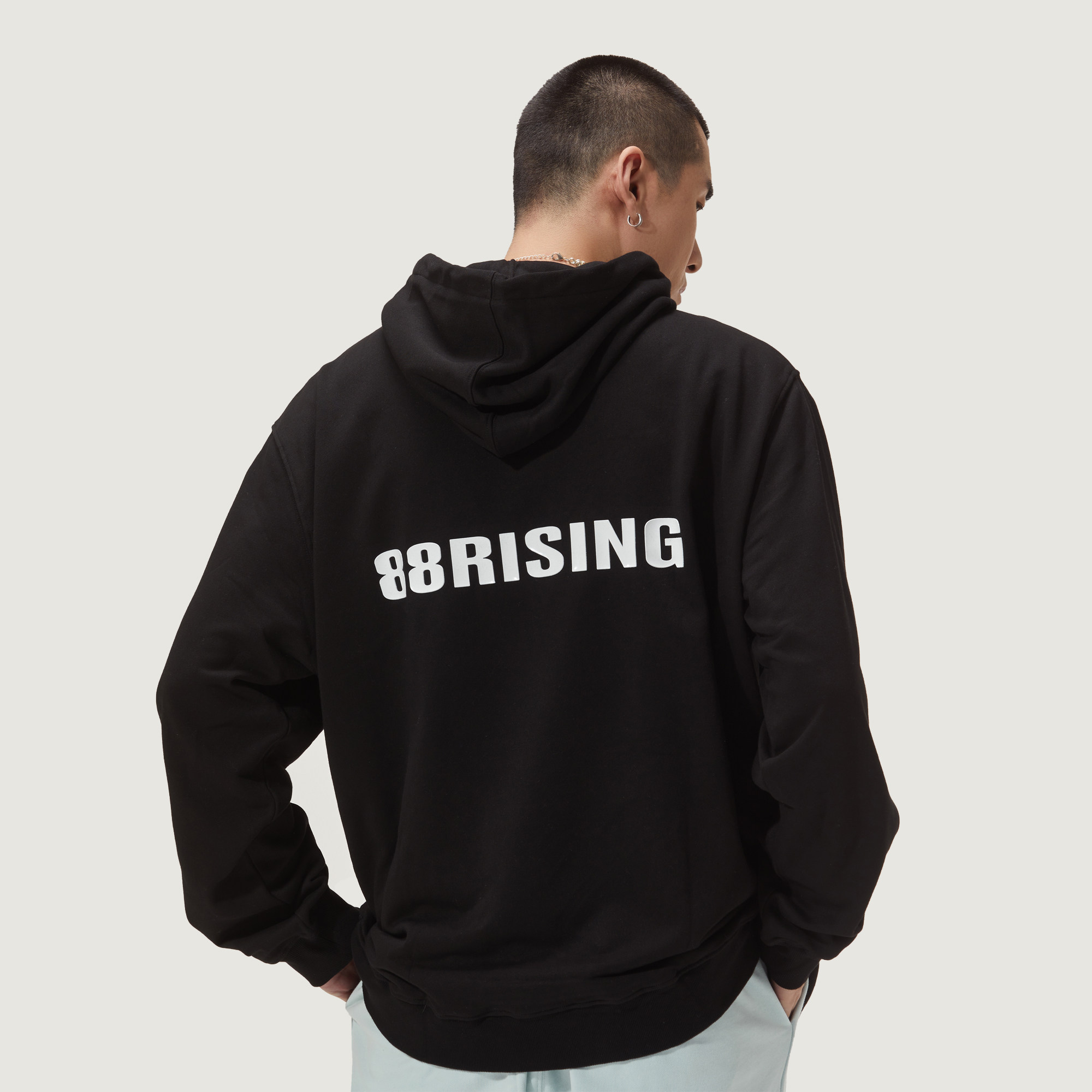 【rich brian同款】88rising CORE系列嘻哈基础款连帽卫衣男女款_虎窝淘