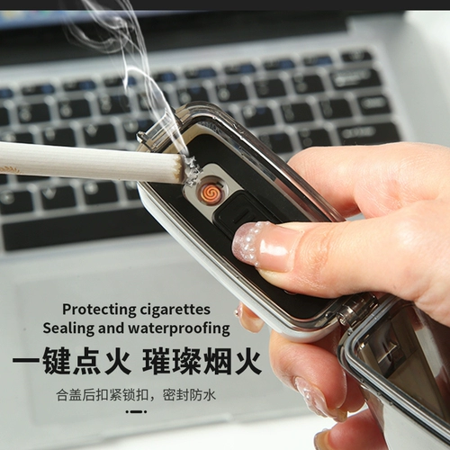 Прозрачный водонепроницаемый кальян, портсигар, портативная креативная зажигалка