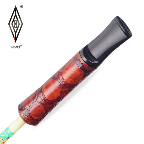 YIYO进口石楠木烟嘴9mm滤芯烟嘴过滤器实木手工烟嘴活性炭烟滤嘴 - 图1
