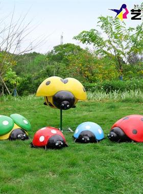 七星瓢虫雕塑户外园林景观农场景区公园仿真昆虫甲虫装饰大型摆件