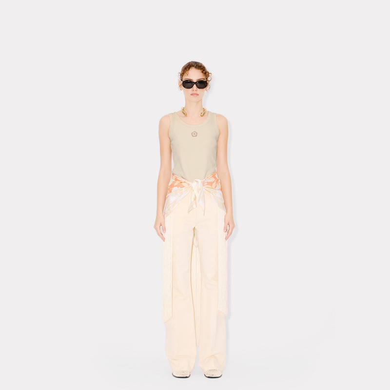 【新品首降】KENZO 25秋冬新品 女士海棠花BOKE 2.0纯色无袖背心 - 图1