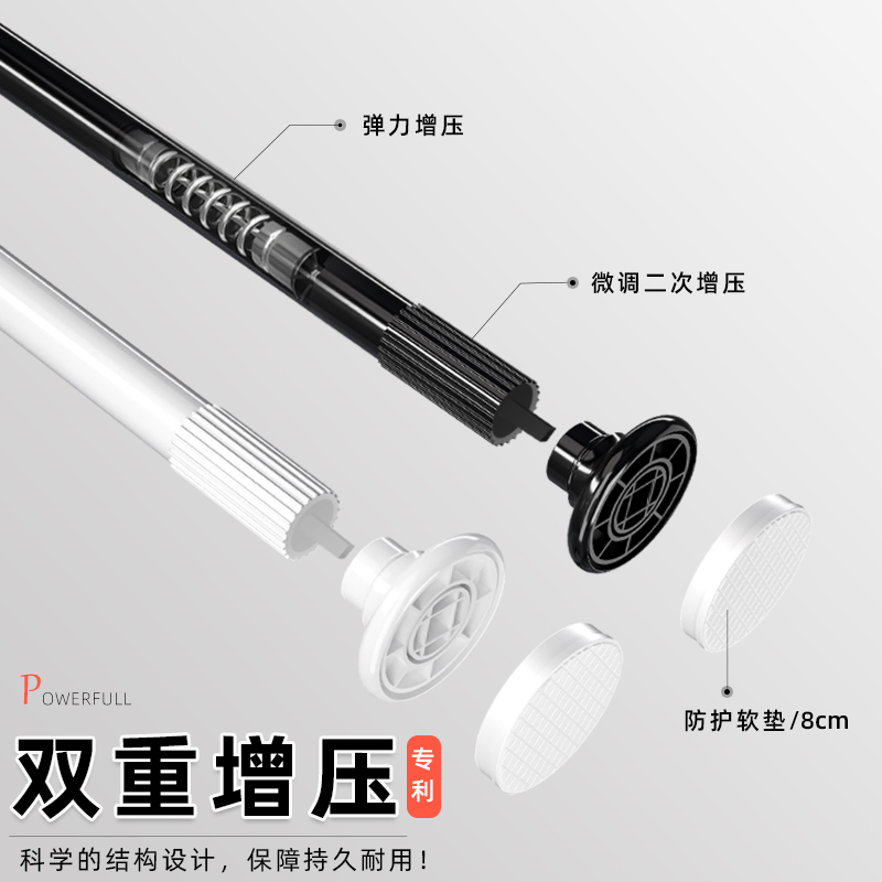 顶天立地落地折叠晾衣架阳台卧室衣帽架伸缩杆窗台飘窗晒被晒衣架
