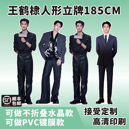【高定款】王鹤棣人形立牌185CM三折叠人形同款立牌周边送朋友闺 - 图0