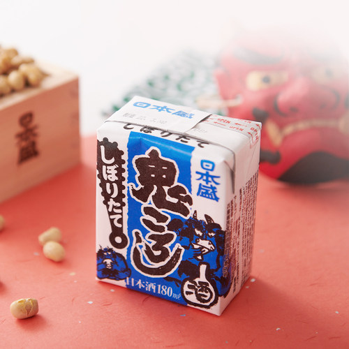 全日空 日本原装进口日本盛鬼醉鬼杀初榨砖型纸盒清酒生酒180ml*5 - 图2