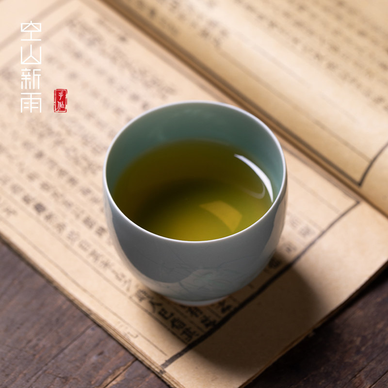 龙泉青瓷主人杯单杯李茂林纯手工高端功夫茶杯个人专用品茗杯子,淘宝优惠券,粉丝福利购,淘宝优惠卷