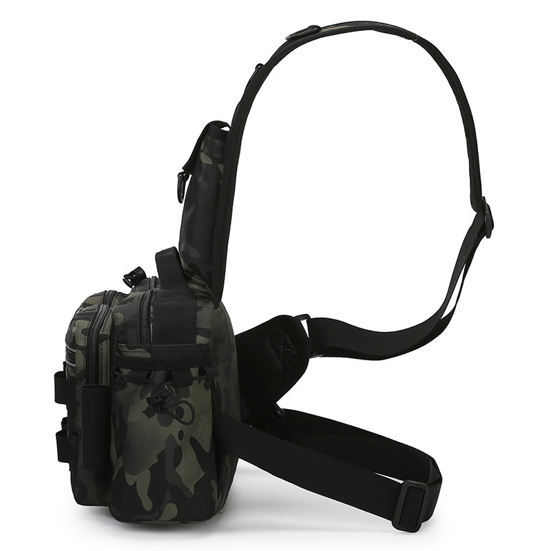 新款路亚多功能腰包男士单肩背包 诗立柏箱包男士包袋