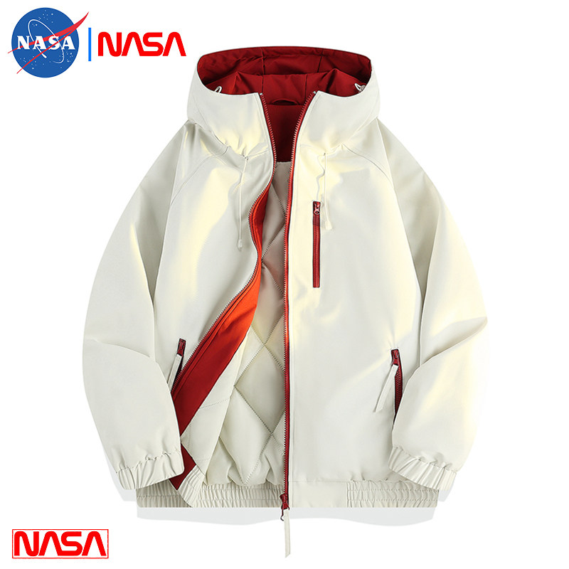 秋冬季男士户外撞色连帽棉服简约时尚加厚保暖夹克外套男女百搭款,淘宝优惠券,粉丝福利购,淘宝优惠卷