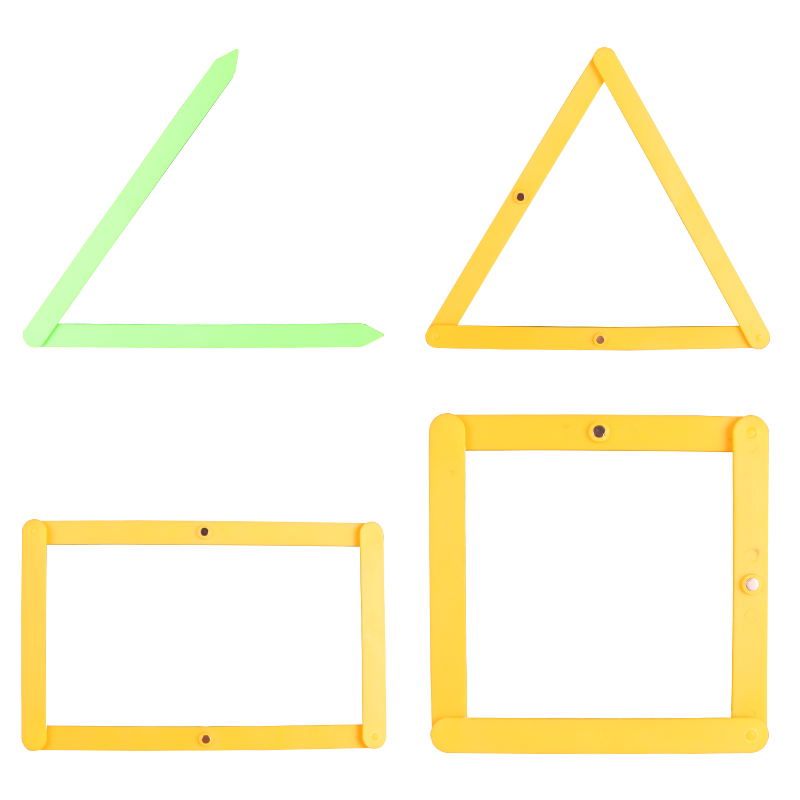 【地势坤】磁性角操作稳定性演示套装三四年级数学教具拼接条三角形平行四边形学具角的大小活动角五六年级下-图3