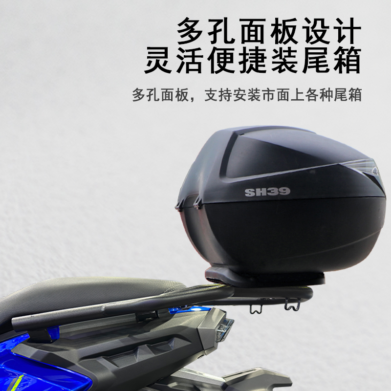 适用龙嘉250XDV尾箱架后货架尾翼LJ250T-18A改装行李架衣架尾架 - 图1