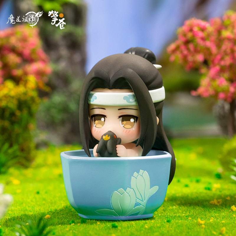 擎苍魔道祖师魏无羡蓝忘机Q版手办夏日沐歌正版动漫盲盒公仔周边-图1