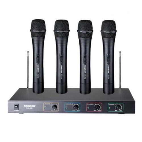 Takstar/得胜 TC-4R一拖四无线会议话筒台式鹅颈麦克风舞台演出 - 图0