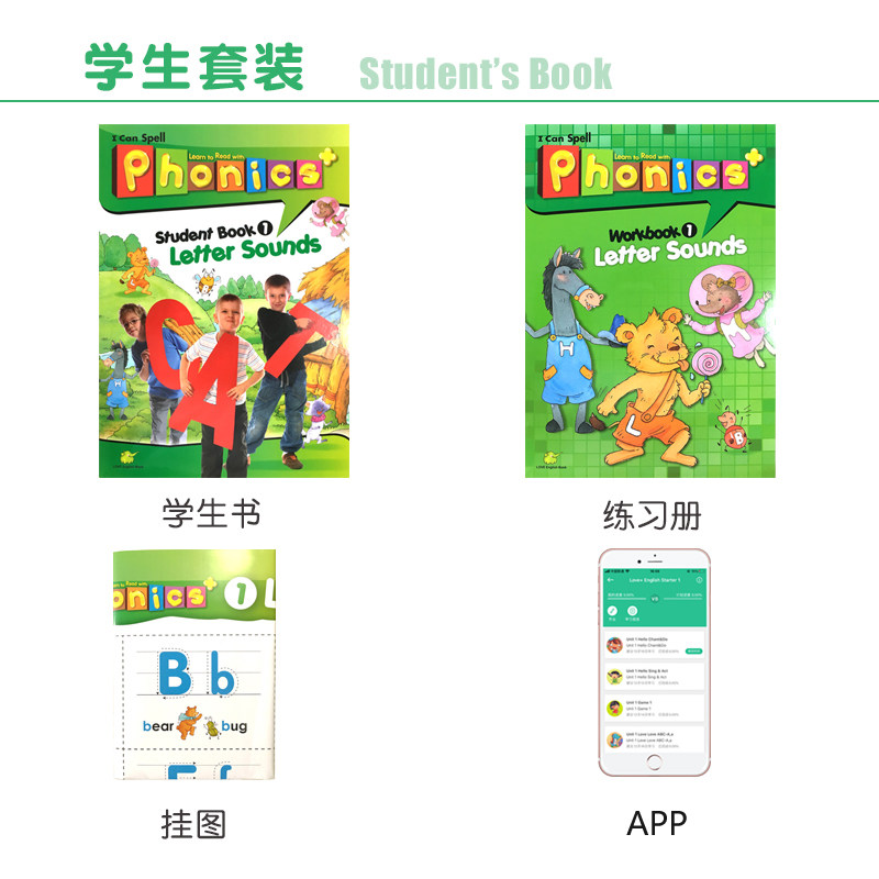 【自营】台湾东西图书新版Super phonics + 1 2 3级 幼少儿英语自然拼读phonics+26个字母发音教材 i can spell phonics