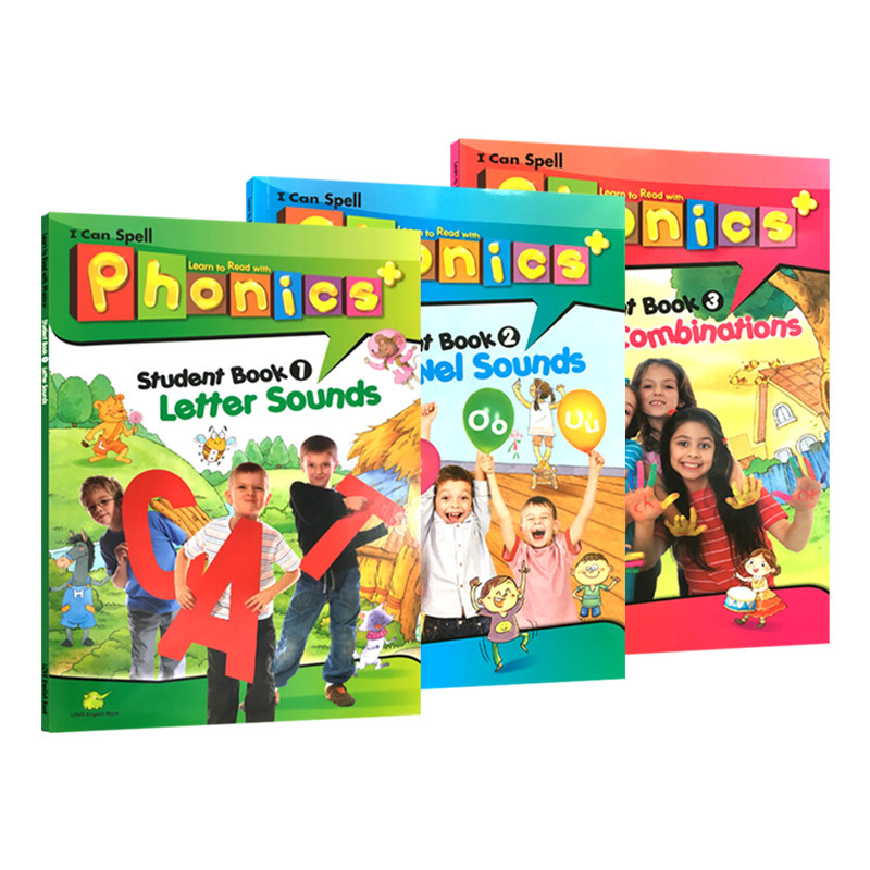 【自营】台湾东西图书新版Super phonics + 1 2 3级 幼少儿英语自然拼读phonics+26个字母发音教材 i can spell phonics