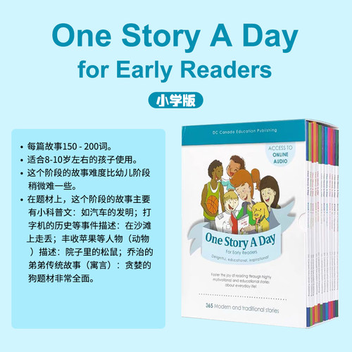 原版进口 英文原版 One Story a Day 幼少儿英语故事阅读绘本 365个英文故事正版趣味读物 5-12岁儿童亲子图画书磨耳朵每天一故事 - 图1