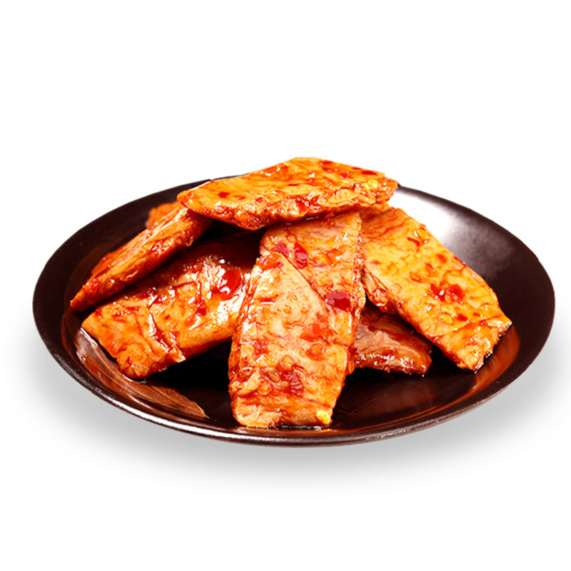 金磨坊素牛排整箱香辣味手撕卷辣条 木木食品素肉