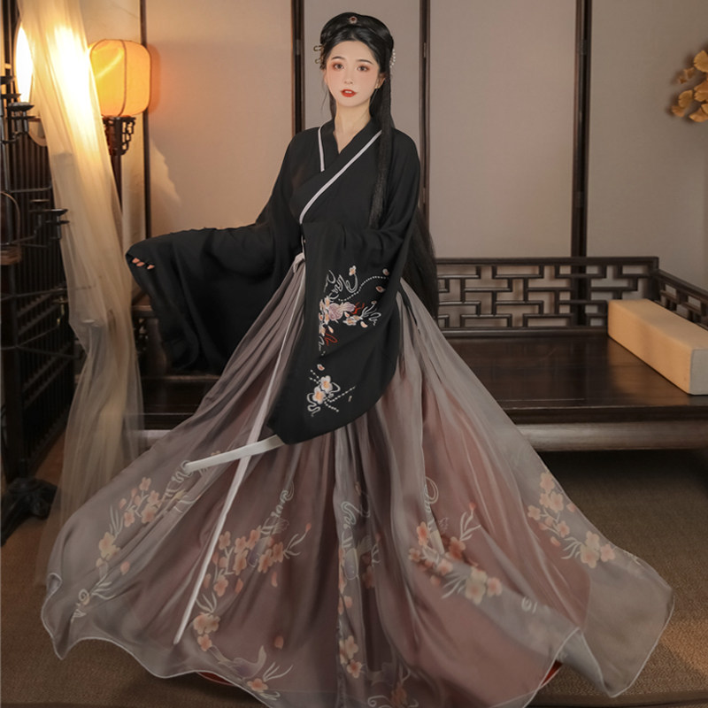 概季原创西江月刺绣襦裙套装汉服 概季汉服