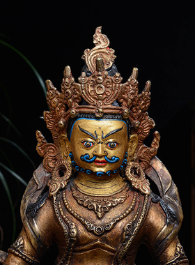 闯隆黄财神摆件装饰摆件客厅铜像