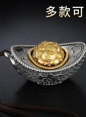 闯隆藏式复古文玩手把件吊坠项链