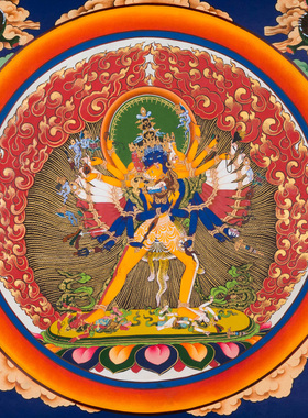 西藏手绘唐卡家居装饰画