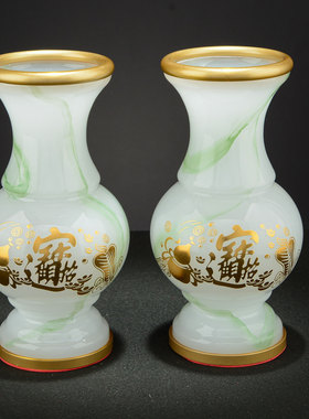 闯隆八吉祥中式琉璃供具套装组合