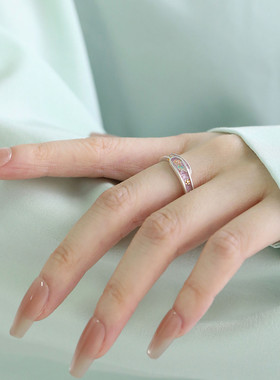 足银紫气东来繁花民族风戒指女小众设计新中式指环高级感食指尾戒