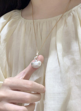 999足银福袋元宝项链国潮风锁骨链女高级新中式毛衣链生日礼物