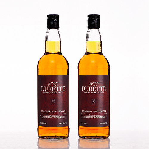 Durette/杜瑞特艺术家威士忌40度烘焙用酒可乐桶吧洋酒700ml瓶装 - 图0