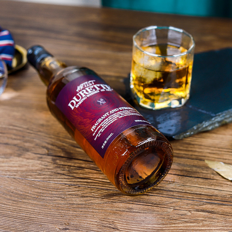 杜瑞特麦芽威士忌苏格兰技术40度洋酒可烘焙700ml酒吧用酒瓶装