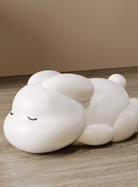 可爱创意兔子换鞋凳家用客厅玄关入户门矮凳穿鞋凳卧室儿童凳乔迁