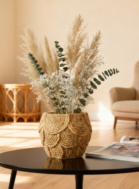 手工编织花瓶家居装饰摆件