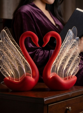 LED天鹅翅膀浪漫氛围灯
