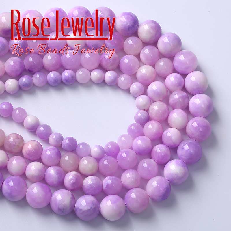 紫锂辉星空紫玉石散珠 清新甜美系手链项链毕业季闺蜜礼物 - 图1