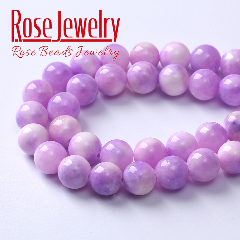 紫锂辉星空紫玉石散珠 清新甜美系手链项链毕业季闺蜜礼物 - 图2