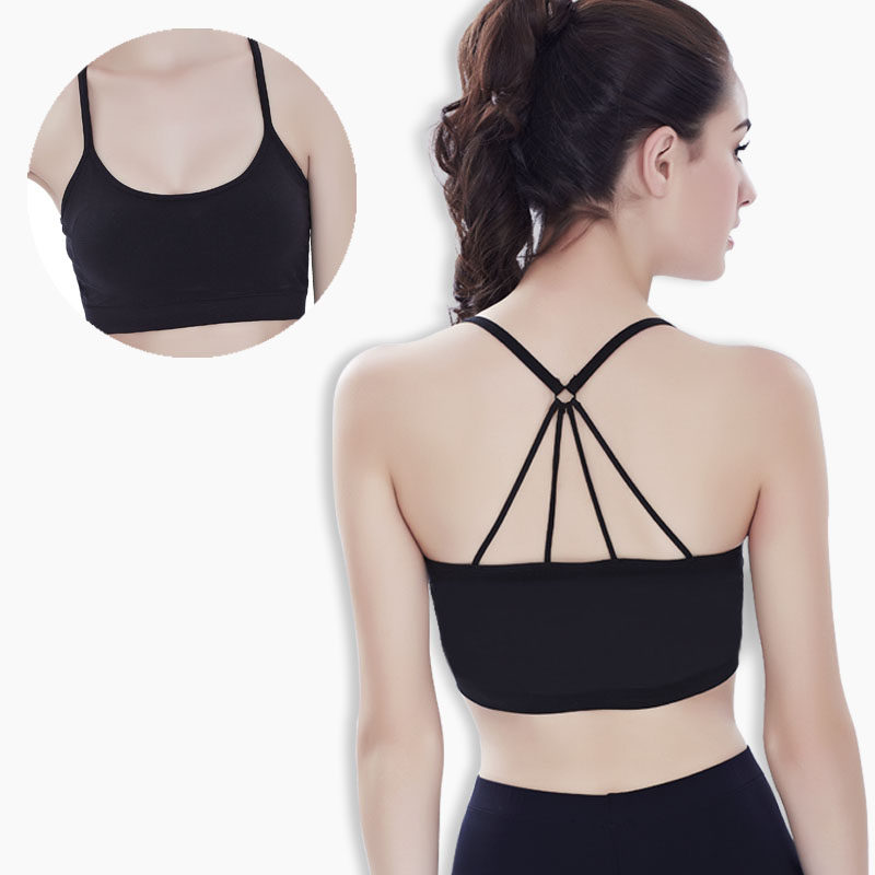 运动女无钢圈镂空美背聚拢瑜伽裹胸 曼烨抹胸