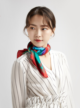 上久楷春夏大方巾百搭女士桑蚕丝