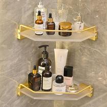 Free Punch Triangular Basket Bathroom White Tripod Corner Blue Bathroom Corner Shelve Corner Basket Corner Basket Nordic Square Basket