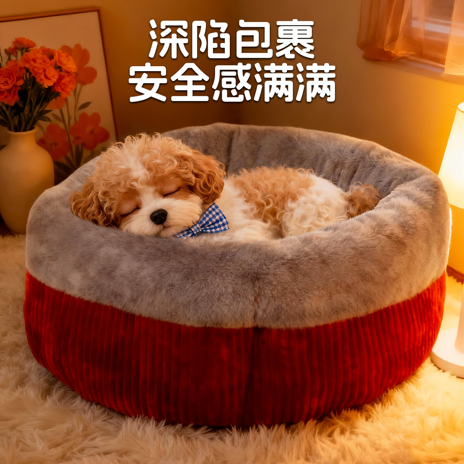 猫窝四季通用冬季保暖猫咪宠物垫子半封闭式小型狗窝猫垫猫床用品,淘宝优惠券,粉丝福利购,淘宝优惠卷