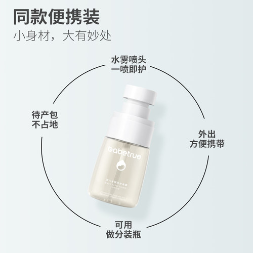 婴儿爽身露金银花爽身粉桃子水新生儿宝宝专用痱子试用装小样便携 - 图0