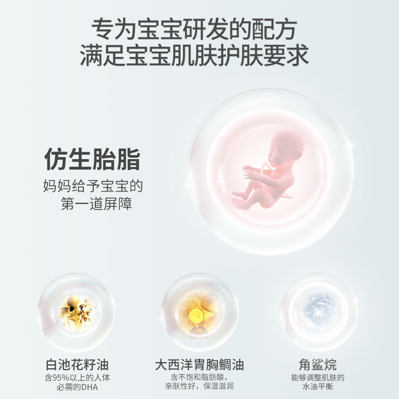 babetrue儿初宝润肤乳婴儿身体乳新生宝宝婴幼儿专用保湿滋润2支