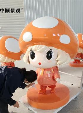 玻璃钢卡通雕塑定制布朗熊现货彩绘人物模型商场美陈摆件生产厂家