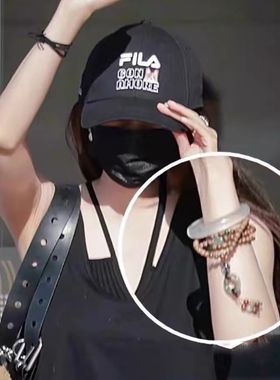 幂幂同款S925银奇楠沉香四圈手串