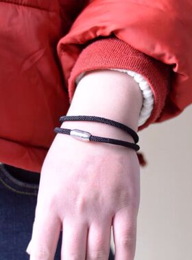 双股绳手工欧美风简约钛