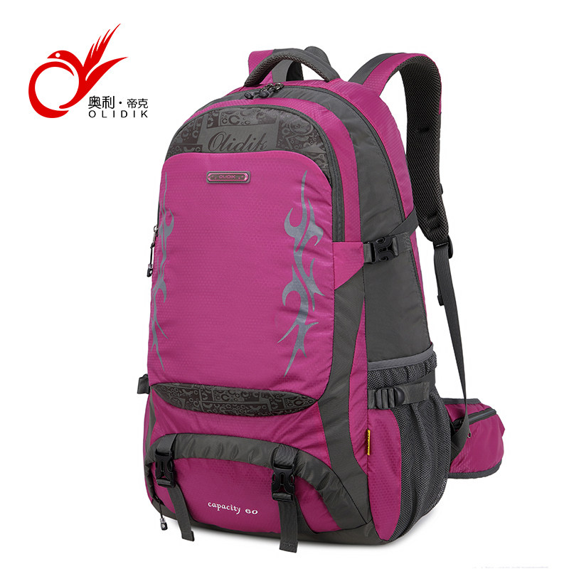 超轻便大容量户外女士防水男登山包 奥利帝克一零双肩背包