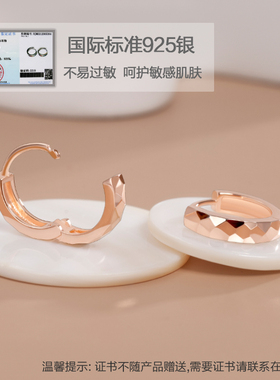 精致简约925纯银女防过敏耳环