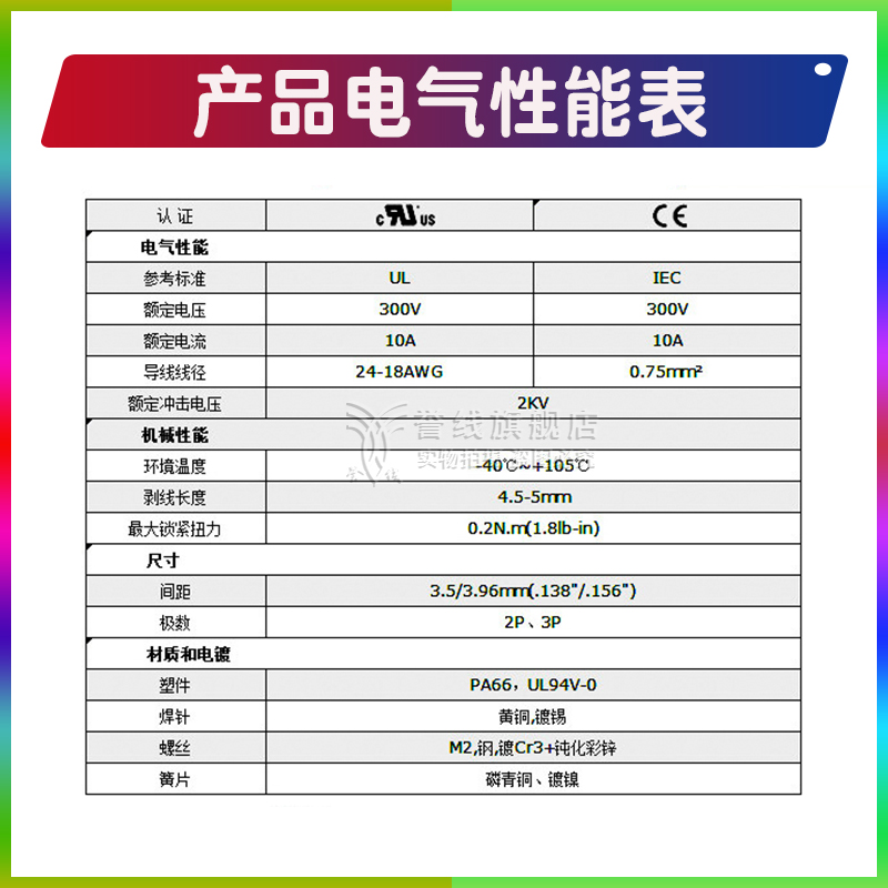 KF350-3.5mm绿色接线螺钉端子排PCB凤凰型电源插座可拼接2p3p纯铜-图3