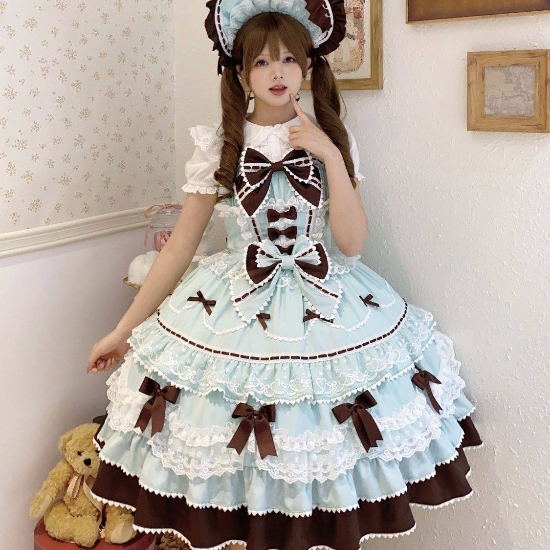 ~白糖少女原创设计Lolita洋装可爱jsk吊带连衣裙夏天,淘宝优惠券,粉丝福利购,淘宝优惠卷