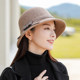 Elegant wool winter style mom hat with round face