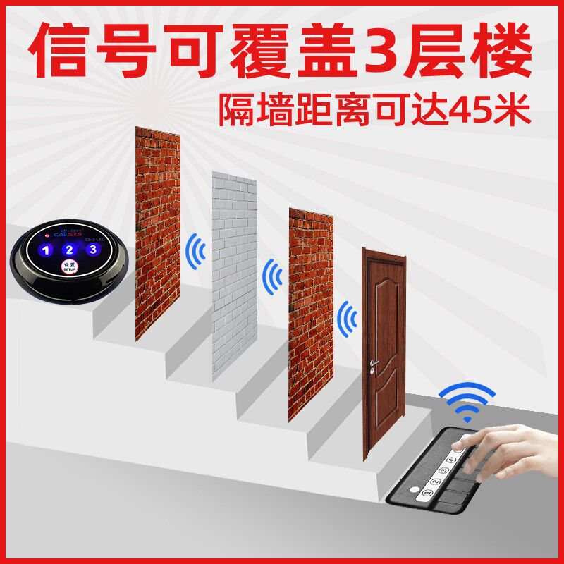 商务办公老板秘书商用传呼呼叫铃 红伟数码无线呼叫器