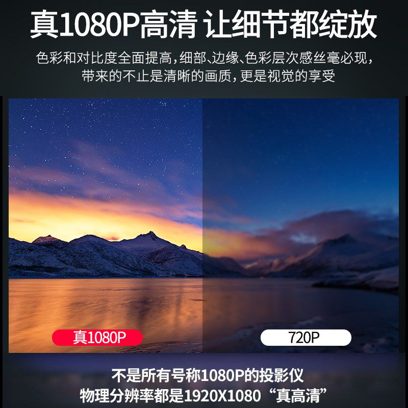 2020新款s160w家用wifi无线投影仪 红伟数码投影机